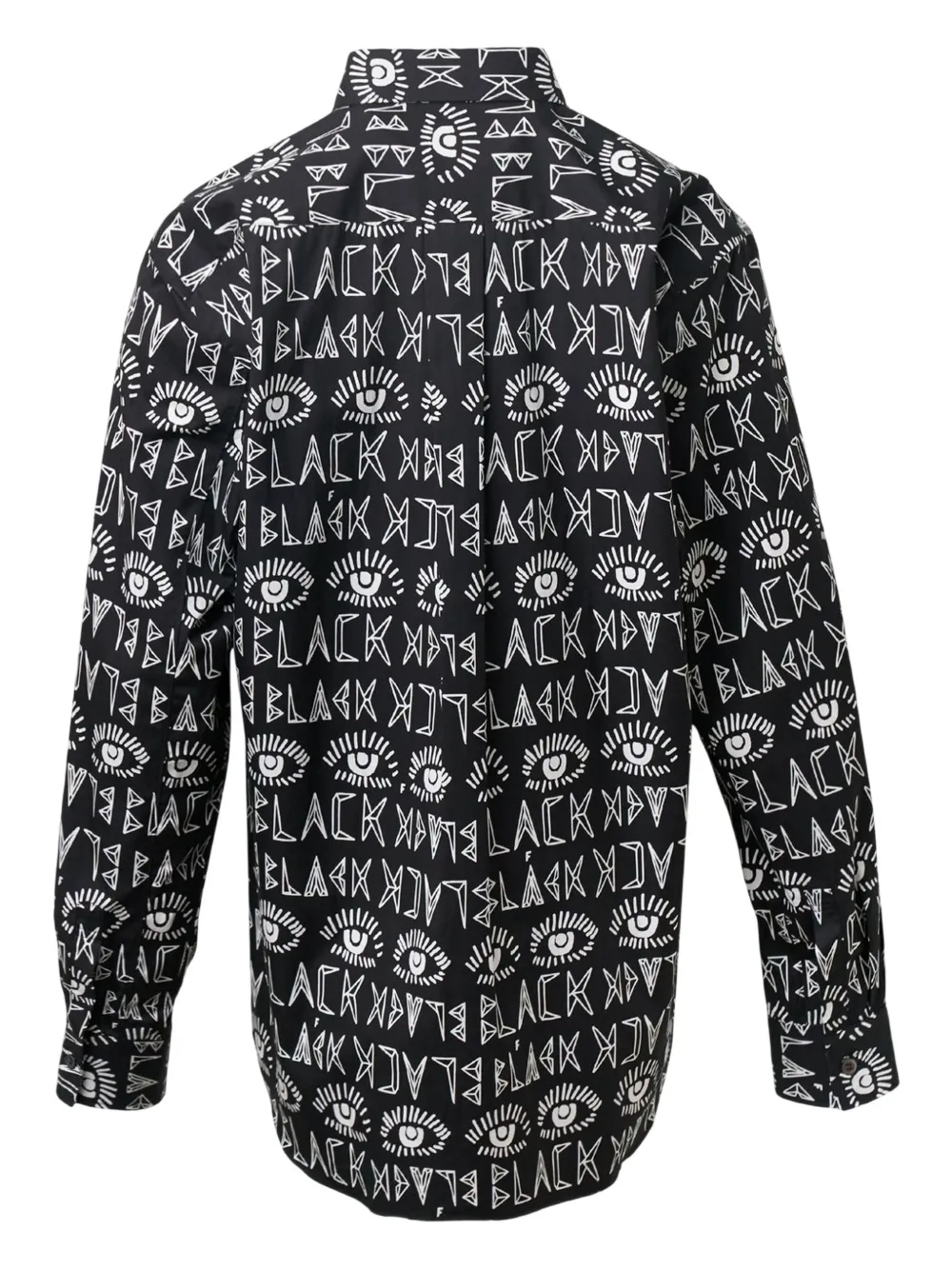 Black Comme Des Garçons Filip Pagowski Graphic-print Shirt In Black