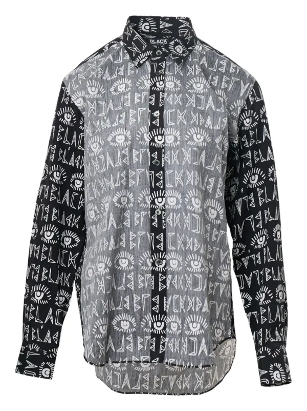 Black CdG 15ss Filip Pagowski シャツ Black Comme Des Garçons Filip Pagowski グラフィック シャツ