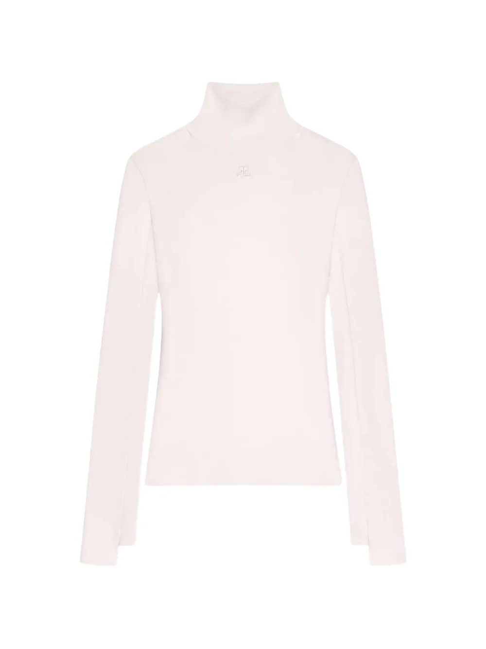 Courrèges mock-neck sweater - Pink