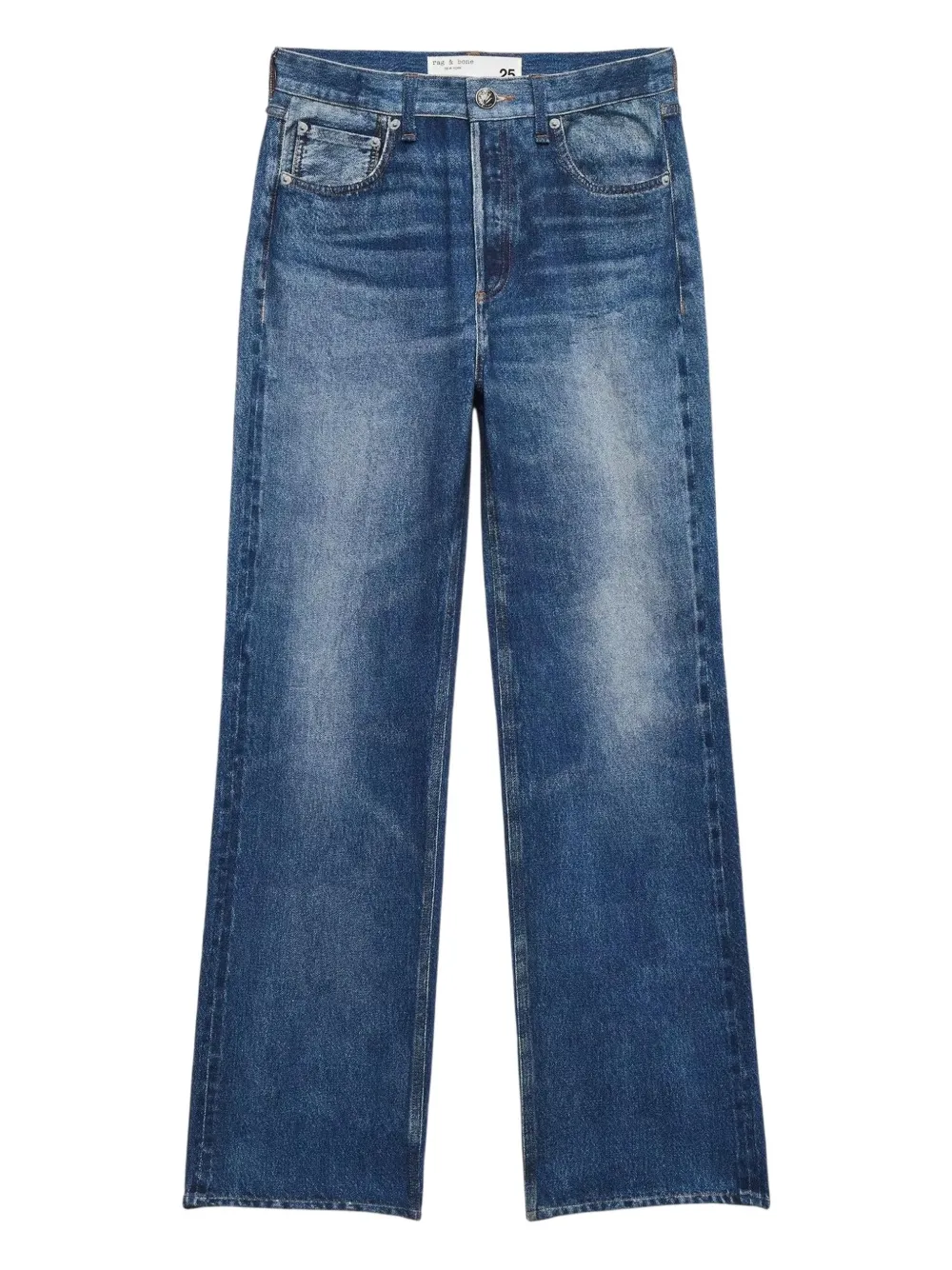 Rag & Bone Miramar Shea Ankle Straight Jeans In Multi