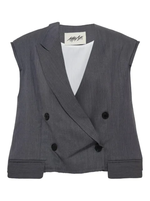 MMAM button-detail waistcoat