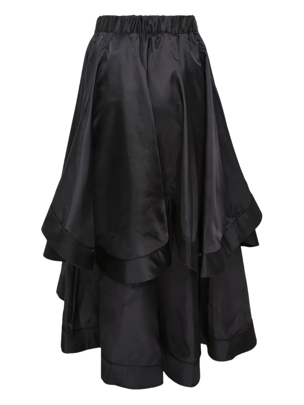 Noir Kei Ninomiya Twill Midi Skirt In Black