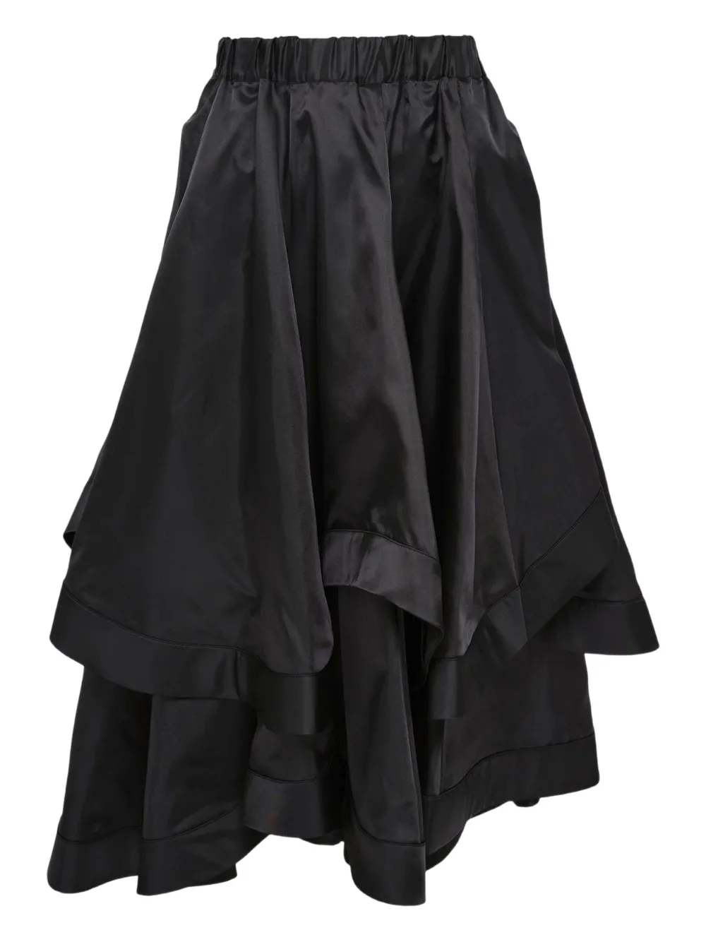 Noir Kei Ninomiya Twill Midi Skirt In Black