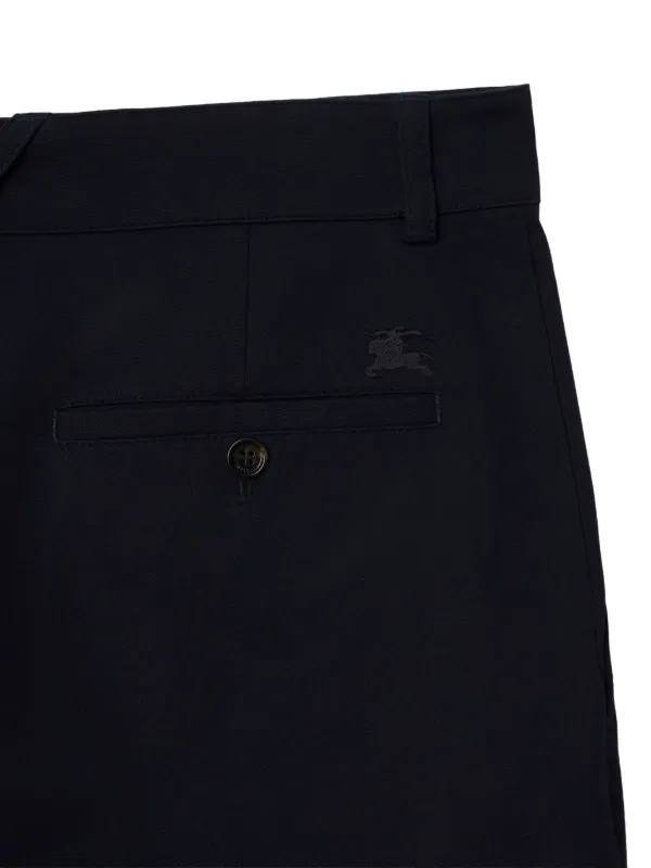 Burberry Pressed Crease Trousers | Blue | FARFETCH