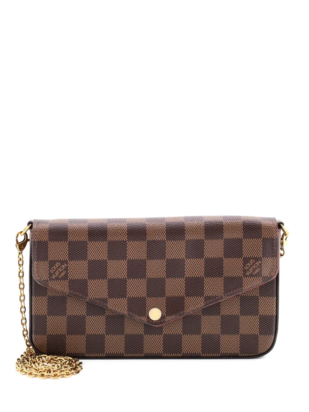 Louis Vuitton Pre-Owned Felicie Pochette Damier crossbody bag - ブラウン Louis Vuitton Pre-Owned Felicie Pochette Damier crossbody bag - ブラウン