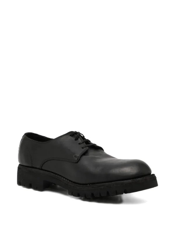 Sak ワンピースダービーシューズ 41 guidi Guidi レザー ダービーシューズ | ブラック | FARFETCH JP