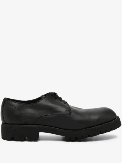 Guidi zapatos derby de piel