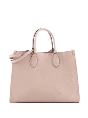 未使用級　ルイヴィトン　モノグラム　ジャイアント　アンプラント　オンザゴーMM Louis Vuitton Pre-Owned オンザゴー モノグラム アンプラント