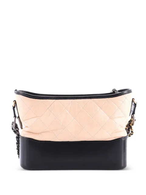 CHANEL Pre-Owned Gabrielle Quilted Aged Calfskin Small hobo bag