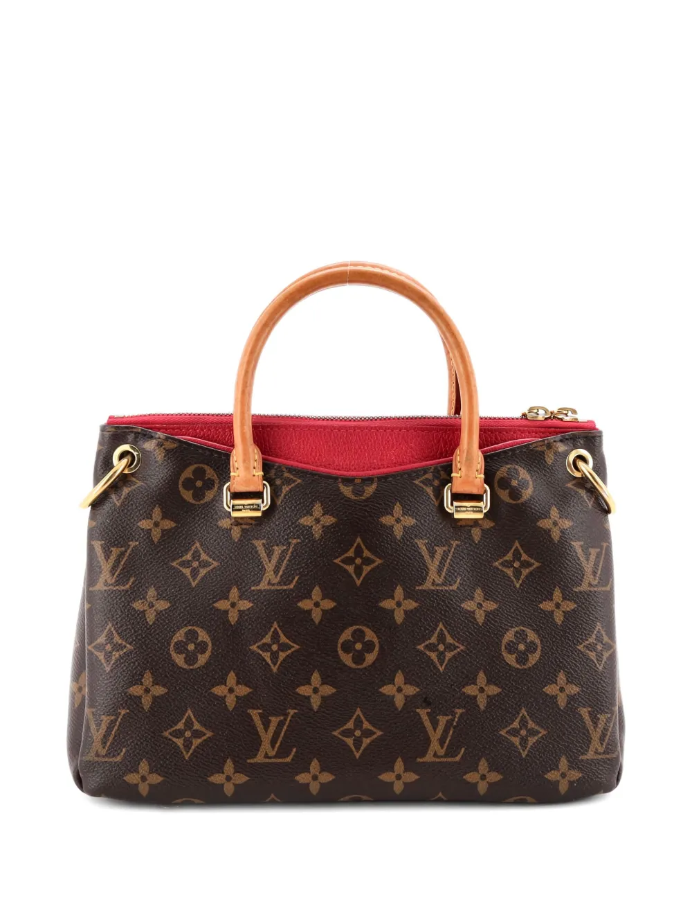 LOUIS VUITTON Pre-owned Pallas Tote Monogram Canvas With Leather Bb Shoulder Bag In Brown
