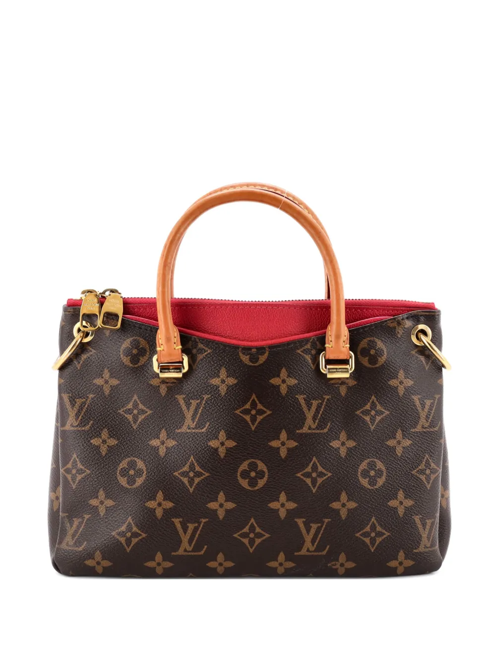 Louis Vuitton Pre-Owned Pallas Tote Monogram Canvas with Leather BB Louis Vuitton Pre-Owned Pallas Tote Monogram Canvas with Leather BB