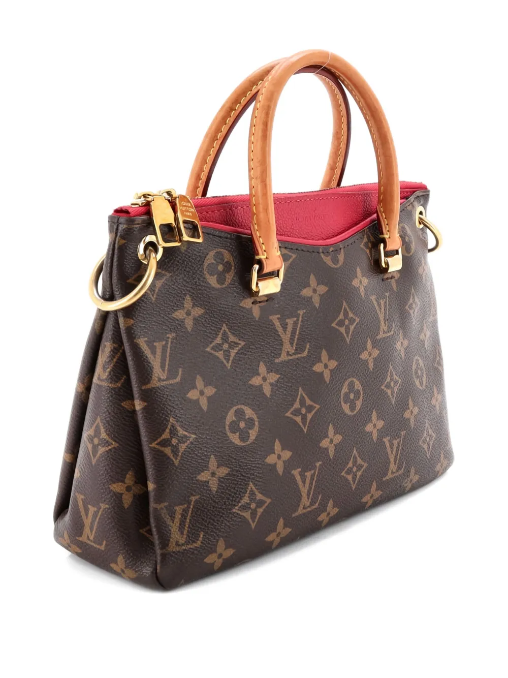 LOUIS VUITTON Pre-owned Pallas Tote Monogram Canvas With Leather Bb Shoulder Bag In Brown