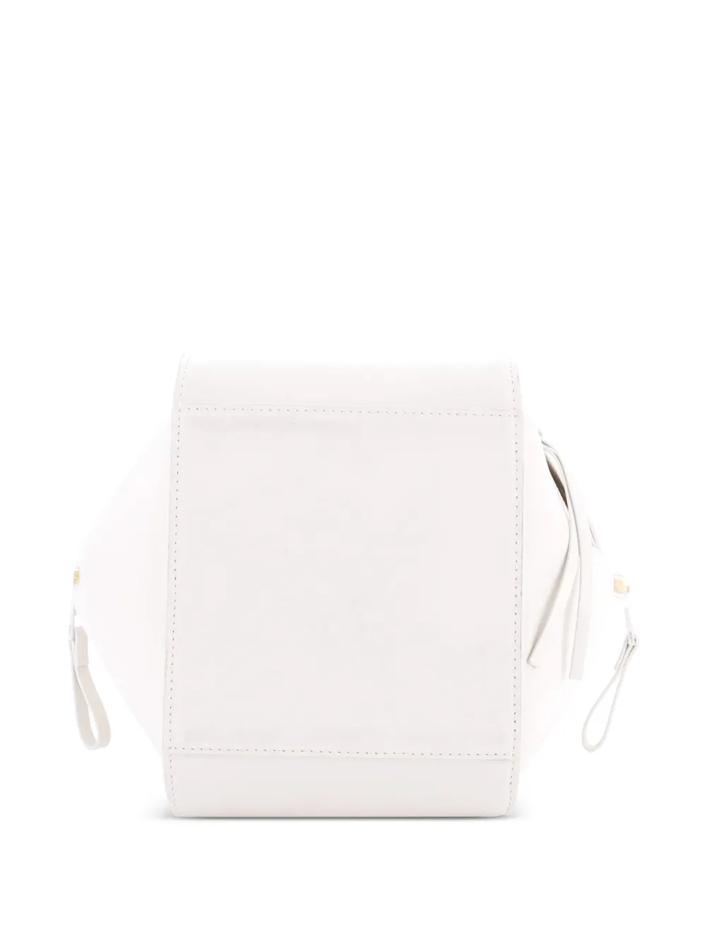 Monochrome Hammock Bag Leather Compact Crossbody Bag