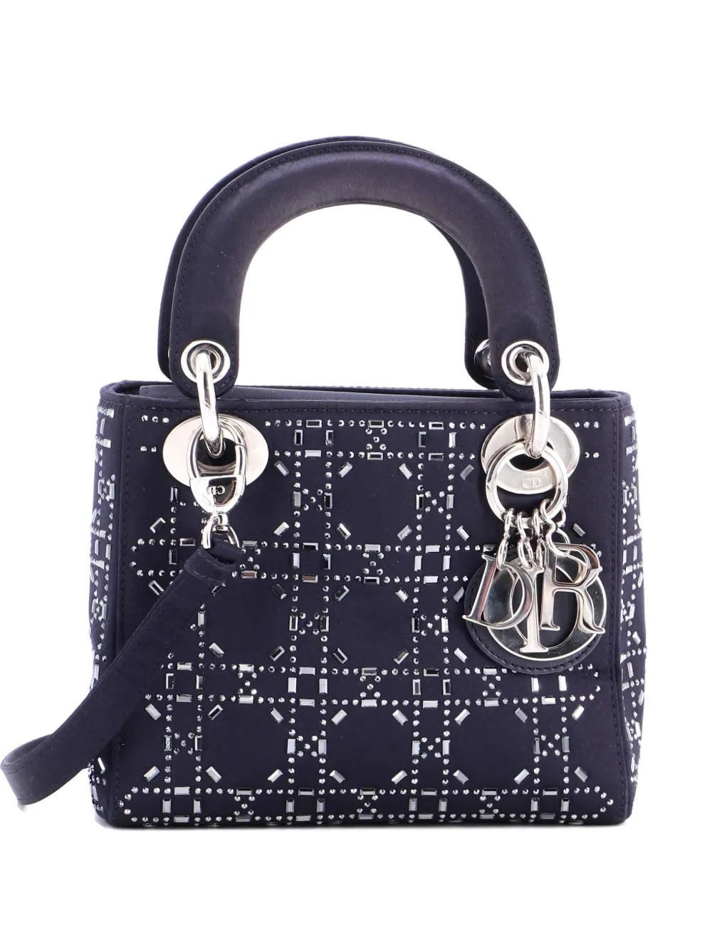 Christian Dior Pre-Owned Lady Dior Bag Crystal Embellished Cannage