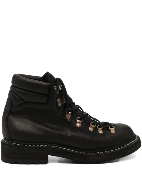 Guidi lace-fastening ankle boots