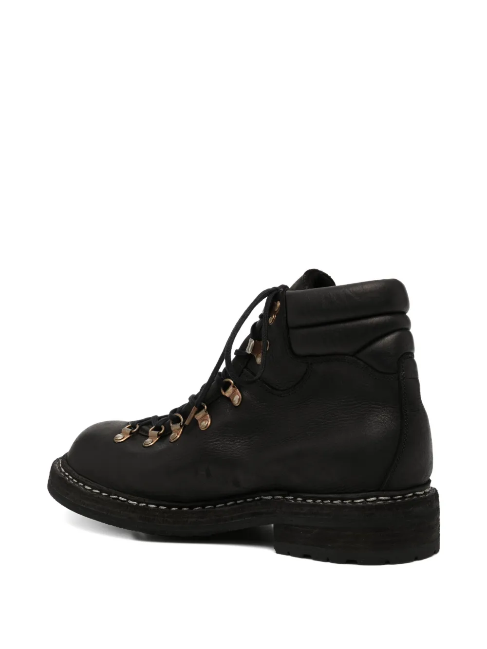 Guidi Lace-fastening Ankle Boots In Black