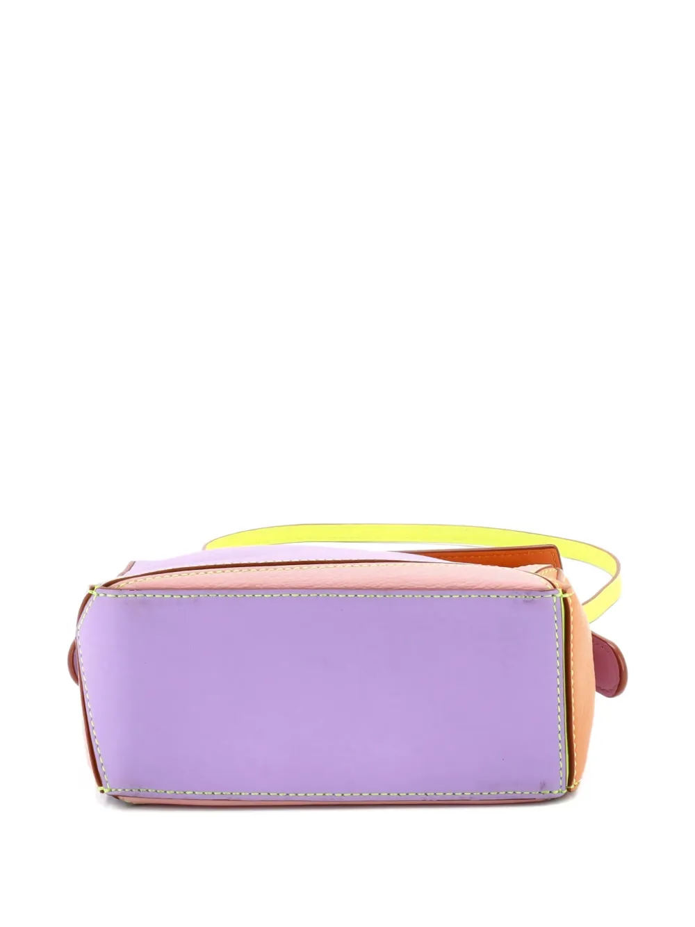 Pre-owned Loewe Puzzle Bag Leather Mini Crossbody Bag In Multi