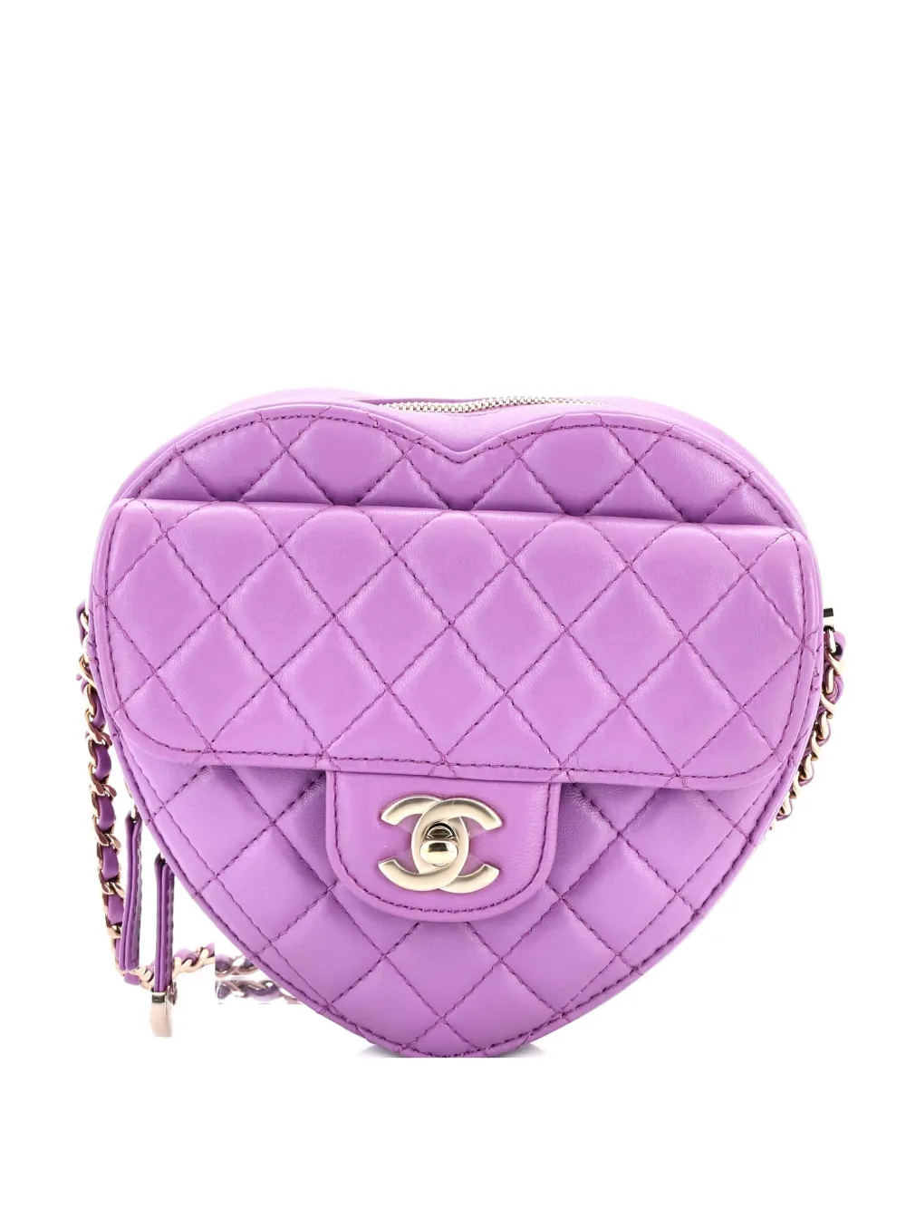 CHANEL Pre-Owned CC in Love Heart Bag Quilted Lambskin crossbody bag - CHANEL Pre-Owned CC in Love Heart Bag Quilted Lambskin crossbody bag -
