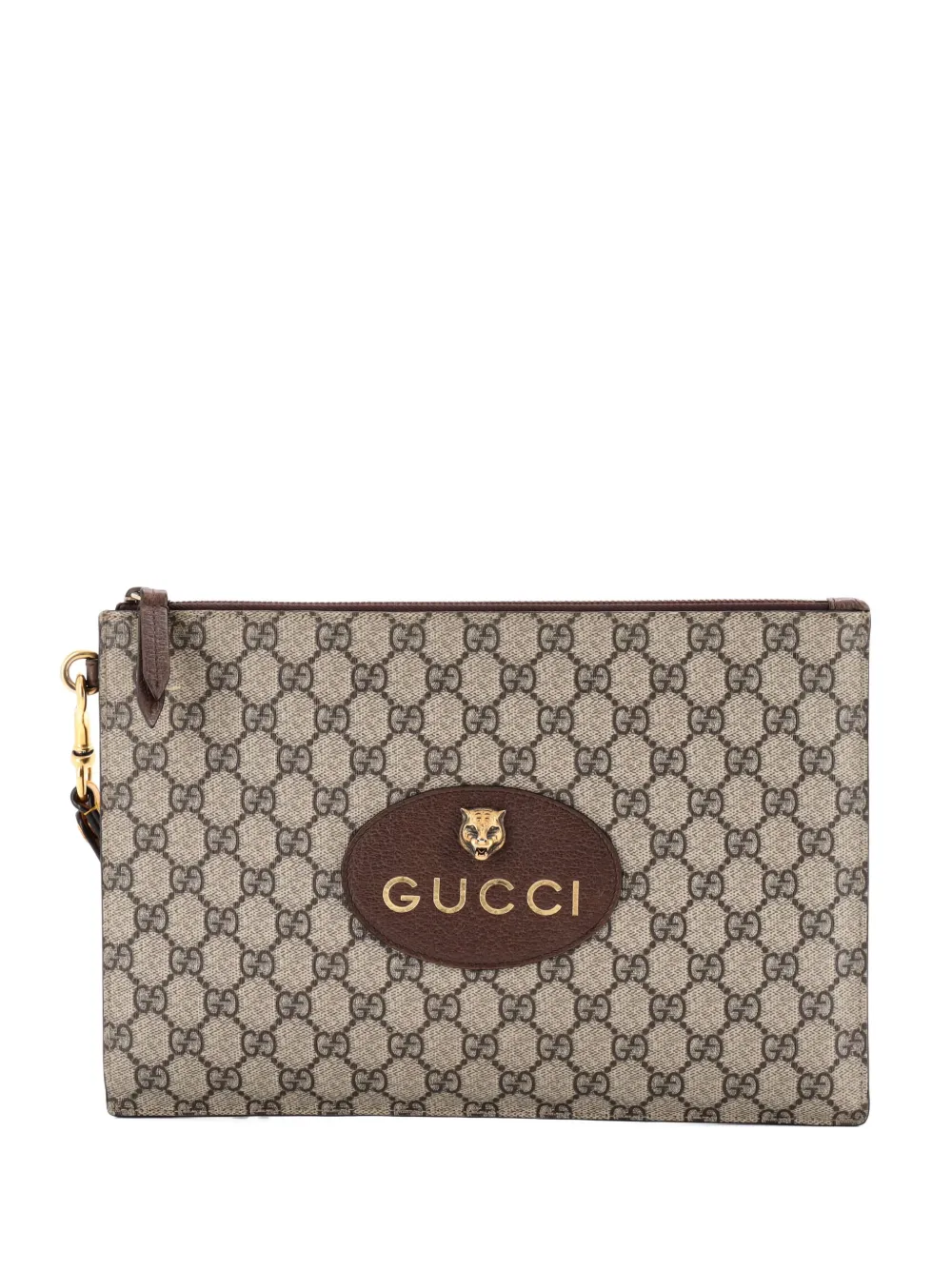 Gucci Pre-Owned Neo Vintage Wristlet Pouch GG Coated Canvas clutch bag