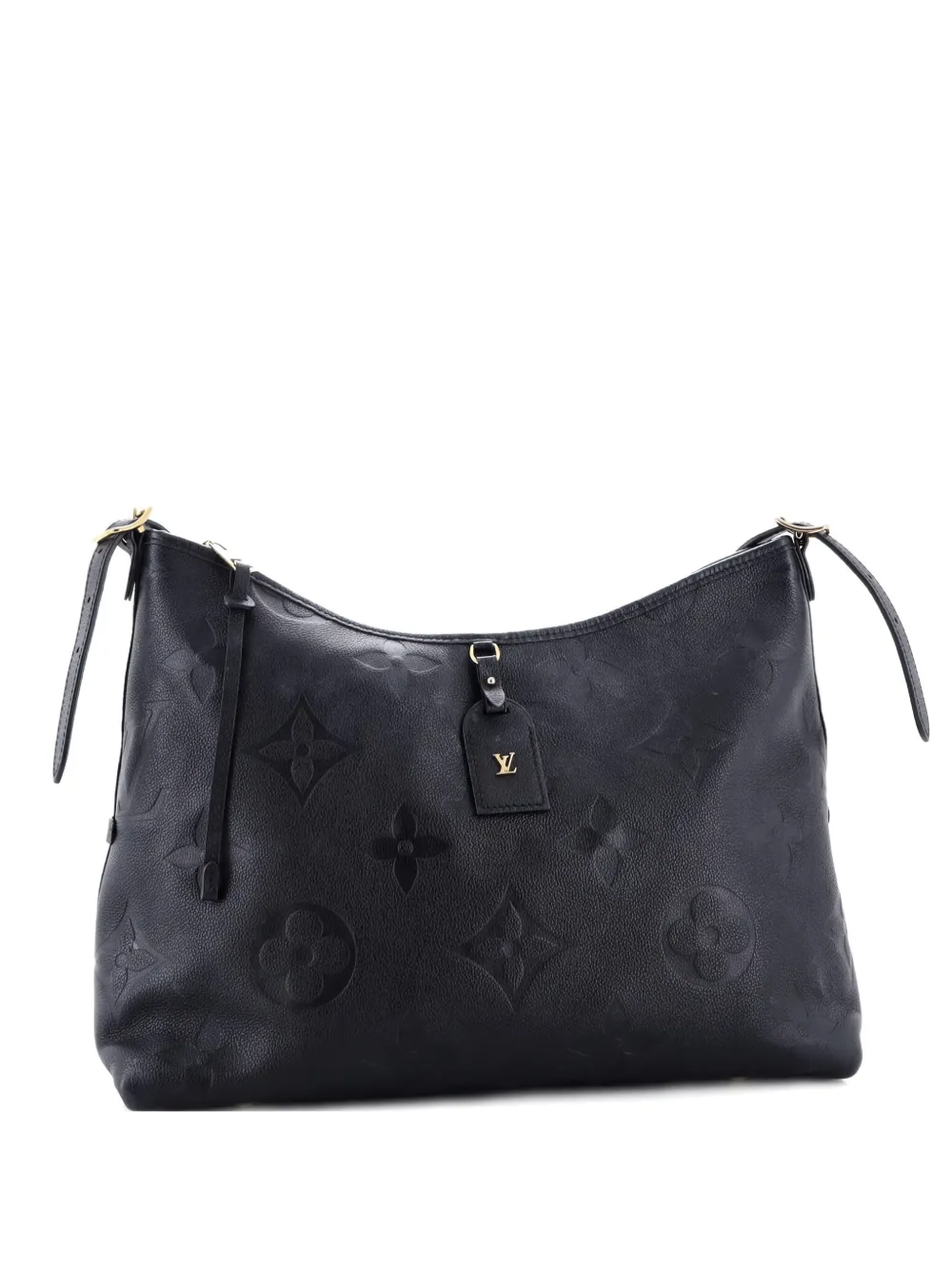 LOUIS VUITTON Pre-owned Carryall Monogram Empreinte Giant Mm Hobo Bag In Black
