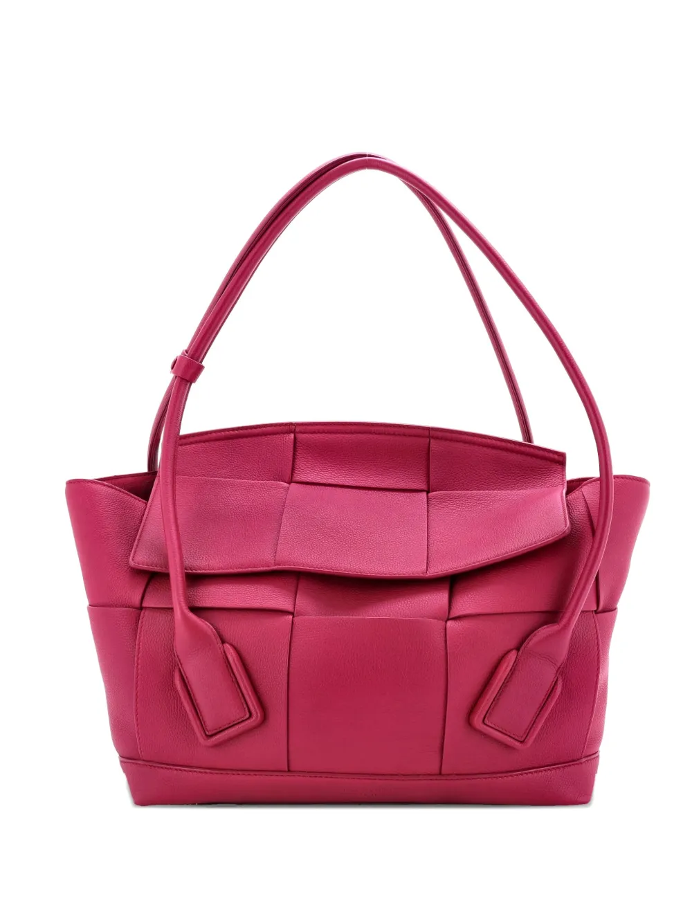 Bottega Veneta Pre-Owned Arco Bag Maxi Intrecciato Leather Medium shoulder bag - Rosa