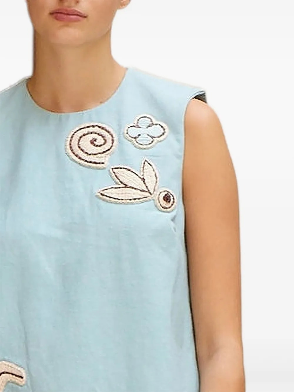 ALEMAIS Azar mini-jurk - Blauw