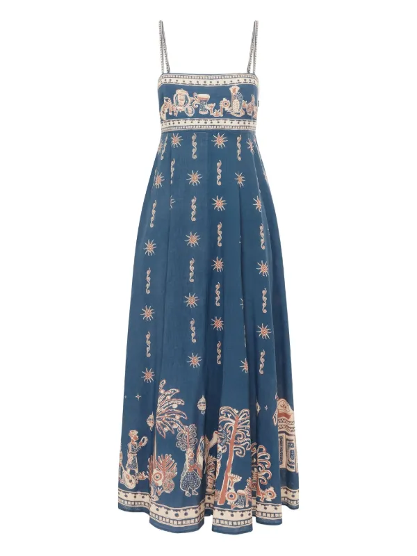 alemais dress blue Alemais Blue Villa Romantica Mini Dress Blue / 6 main image 1