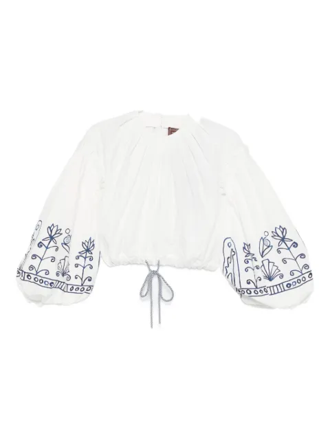 ALEMAIS Leela ruffled floral top