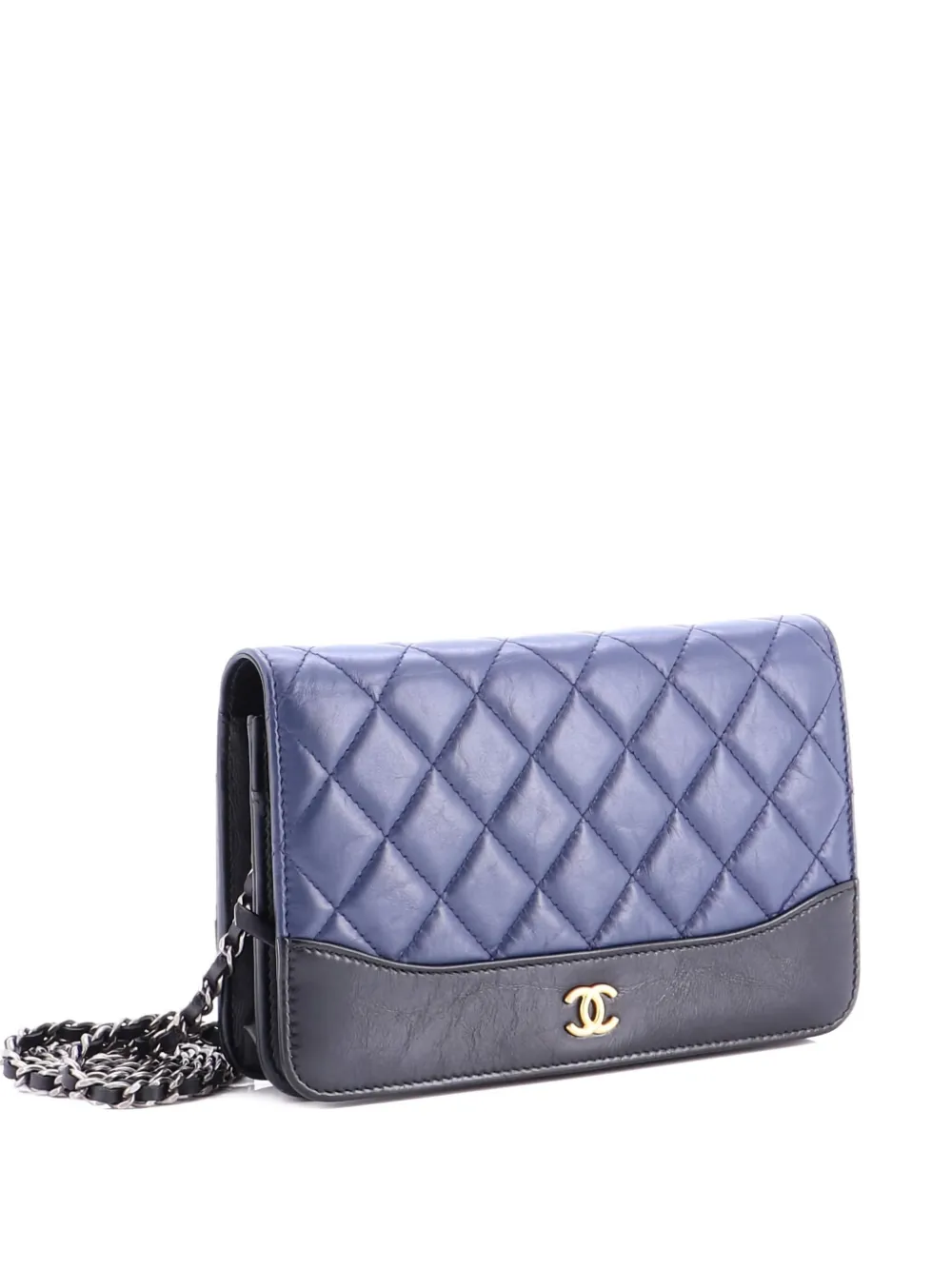 CHANEL Pre-Owned Gabrielle Wallet on Chain Quilted Aged Calfskin