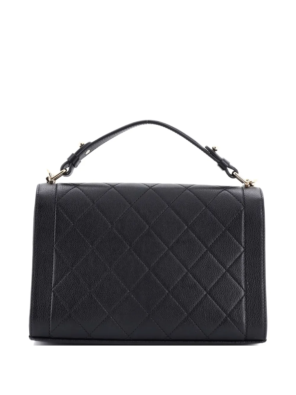 CHANEL Pre-Owned Label Click Flap Bag Quilted Calfskin Medium satchel | Pre-Owned | Image 2
