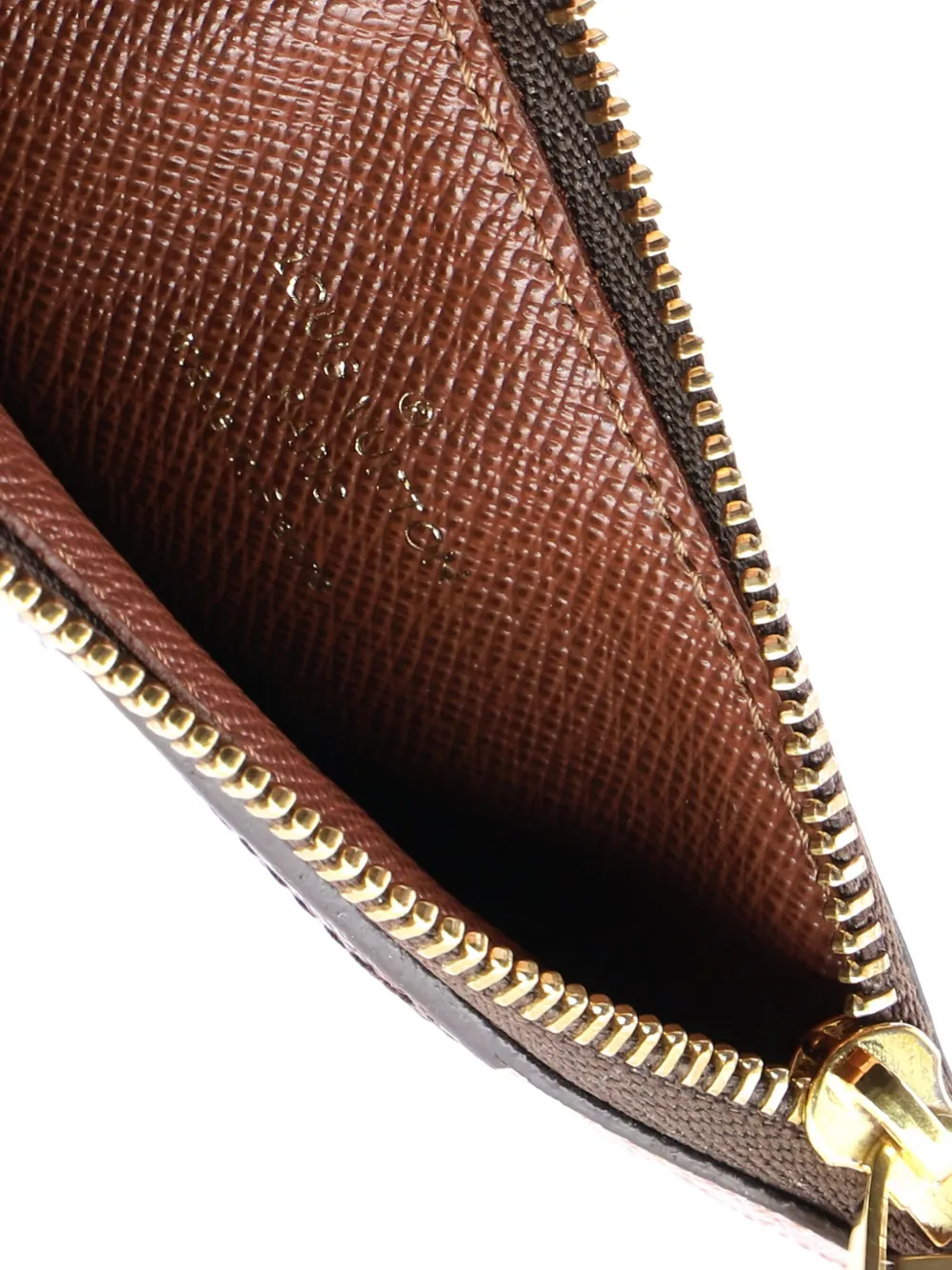 Pre-owned Louis Vuitton Romy Monogram Canvas Card Holder In Brown