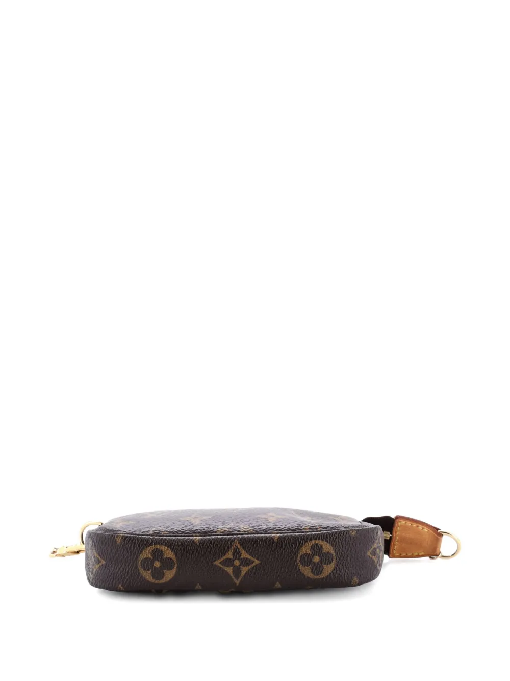 Pre-owned Louis Vuitton Pochette Accessoires Monogram Canvas Mini Clutch Bag In Brown