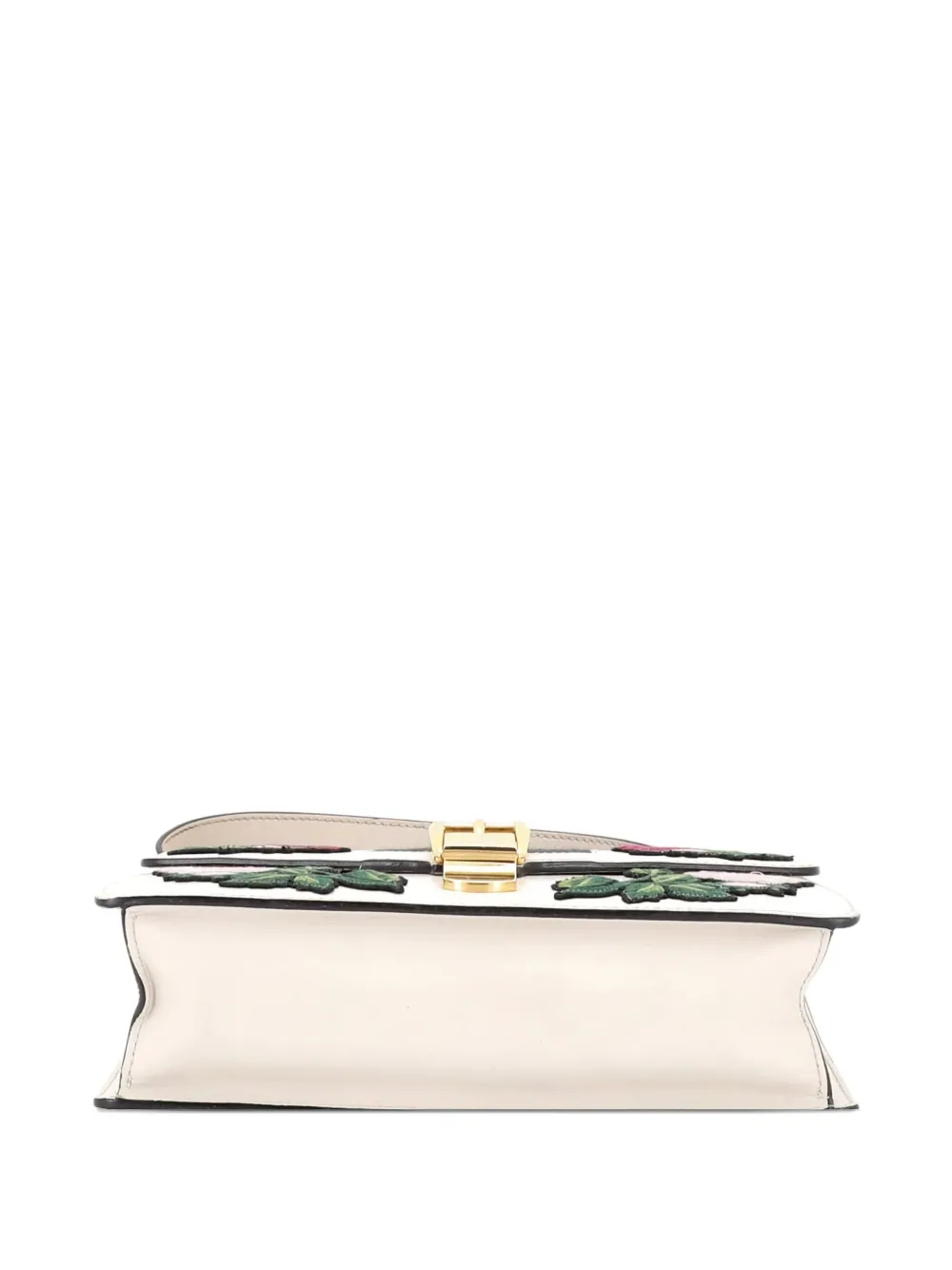 Sylvie Embroidered Leather Small Shoulder Bag