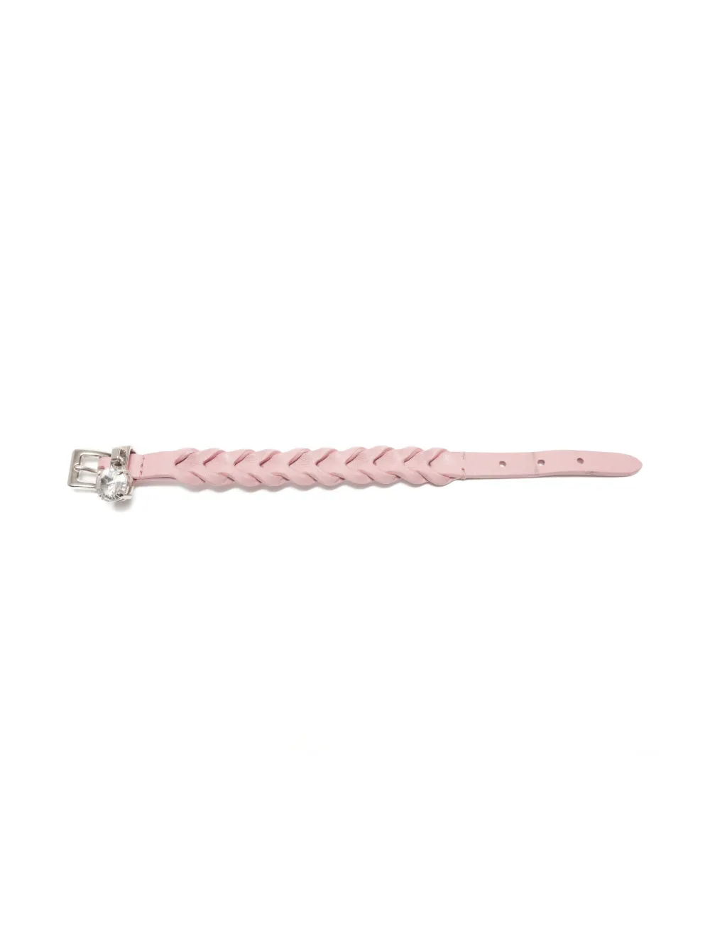 Pre-owned Miu Miu 2010s Braided Bracelet In Pink