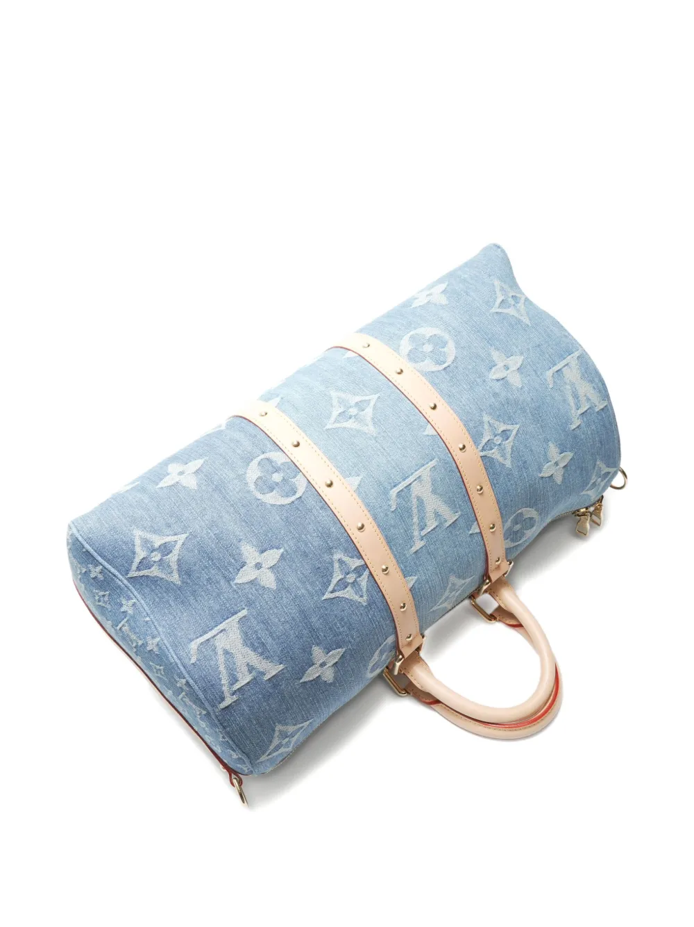 LOUIS VUITTON Pre-owned 2022-2025 Keepall Bandouliere 45 Tote Bag In Blue