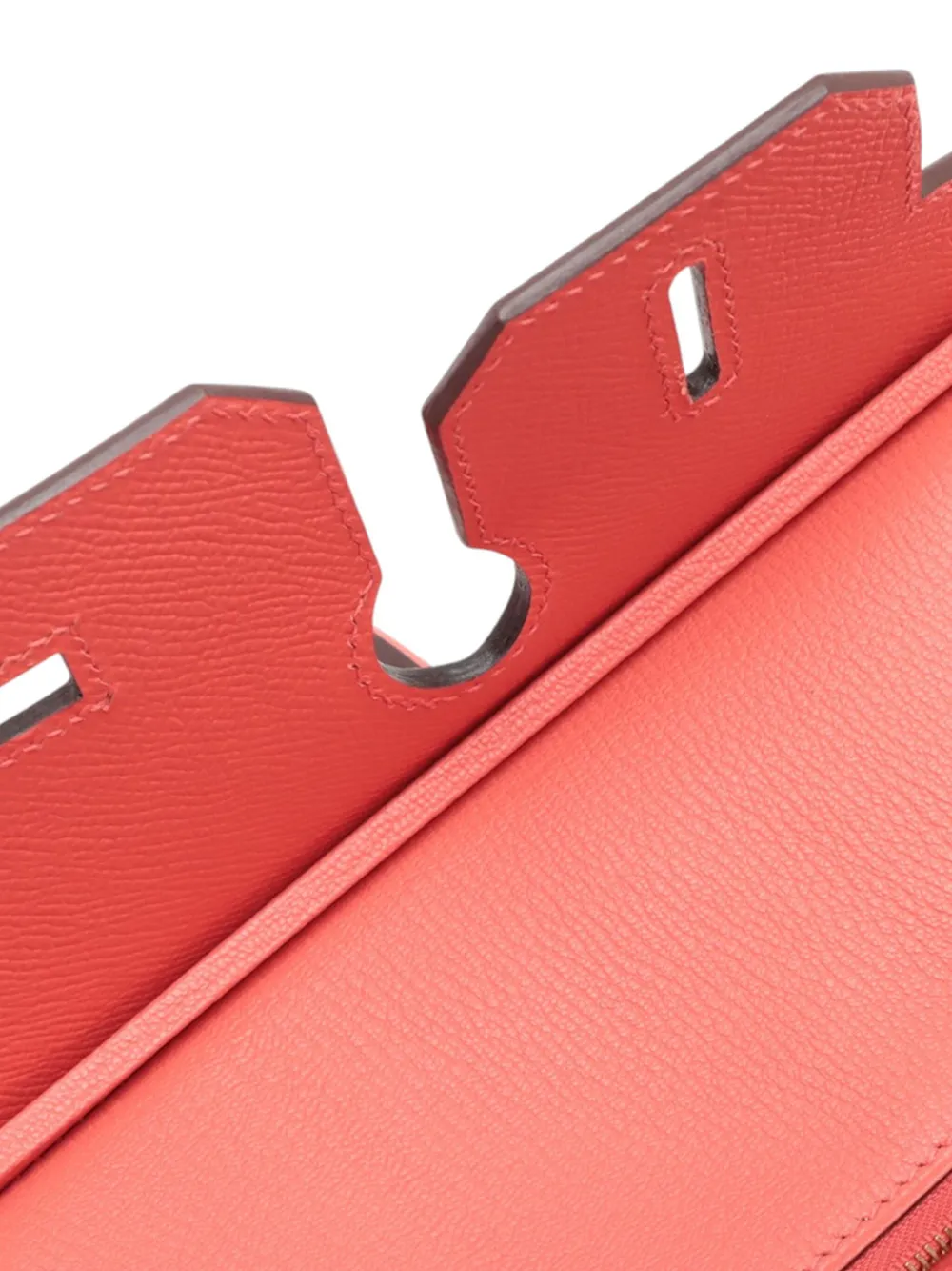 HERMES Pre-owned 2017 Epsom Birkin Retourne 30 Handbag In Red