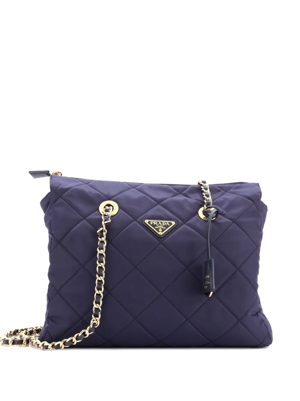 Prada Pre-Owned Re-Edition 1995 Chain Quilted Re-Nylon Medium tote bag | Black | Image 1