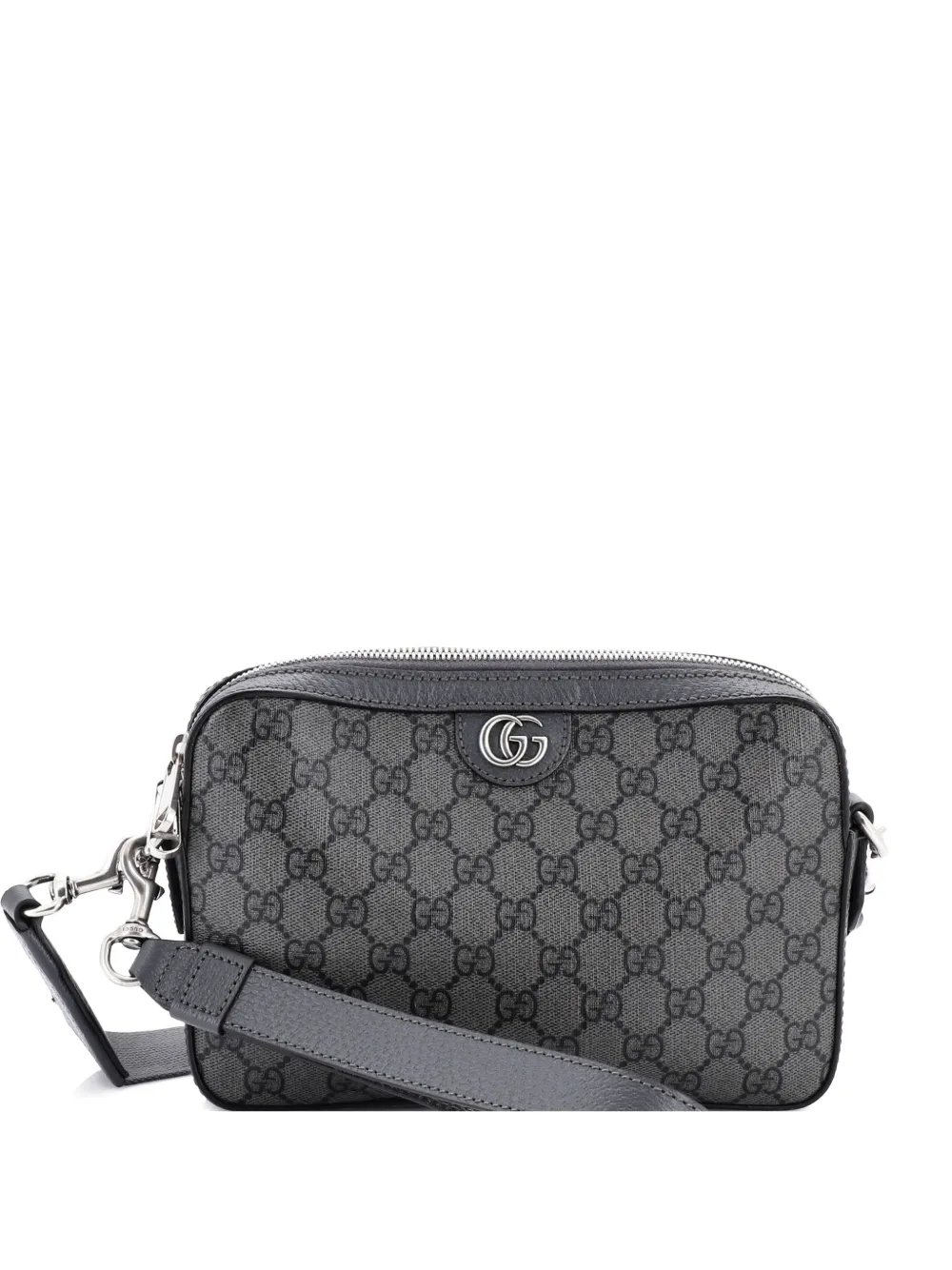 Gucci Pre-Owned Ophidia Zip Wristlet Shoulder Bag GG Coated Canvas Small crossbody bag - Grigio