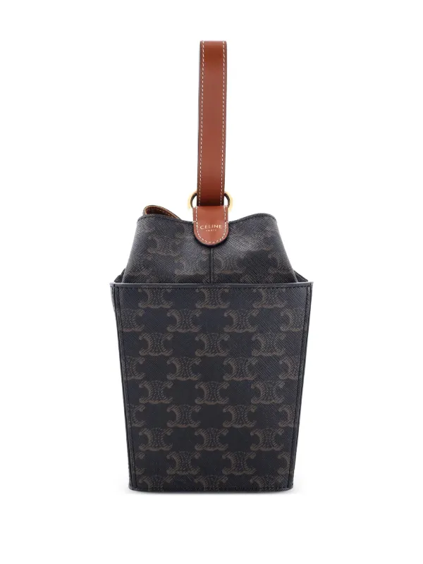CELINE ハンドバッグ Celine Pre-Owned Strap Box Top Handle Bag Triomphe Coated Canvas