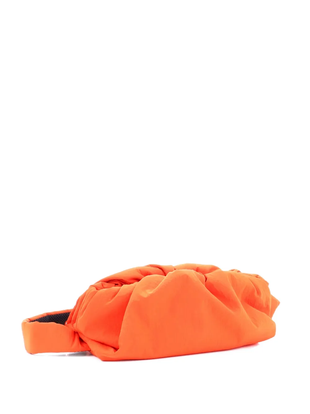 Pre-owned Bottega Veneta The Body Pouch Nylon Small Crossbody Bag In Orange