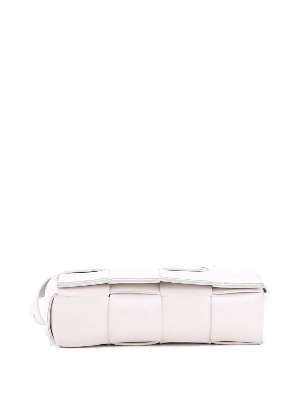 Pre-owned Bottega Veneta Cassette Maxi Intrecciato Leather Belt Bag In Neutral