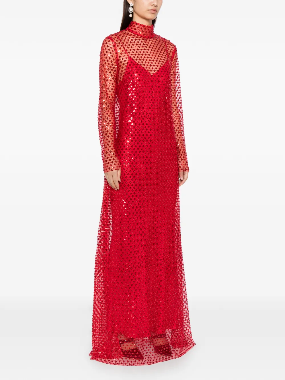Macgraw Diversion Maxi Dress In Red