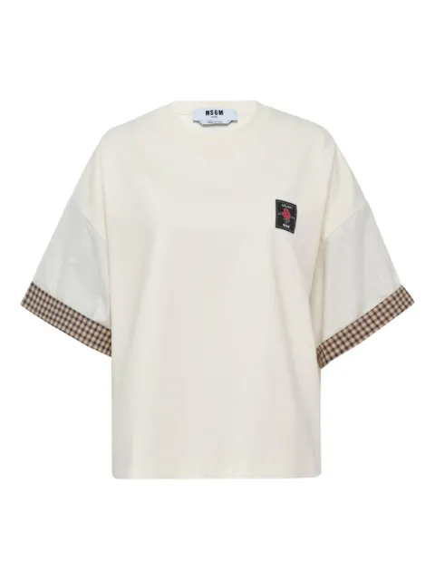 MSGM logo-patch T-shirt