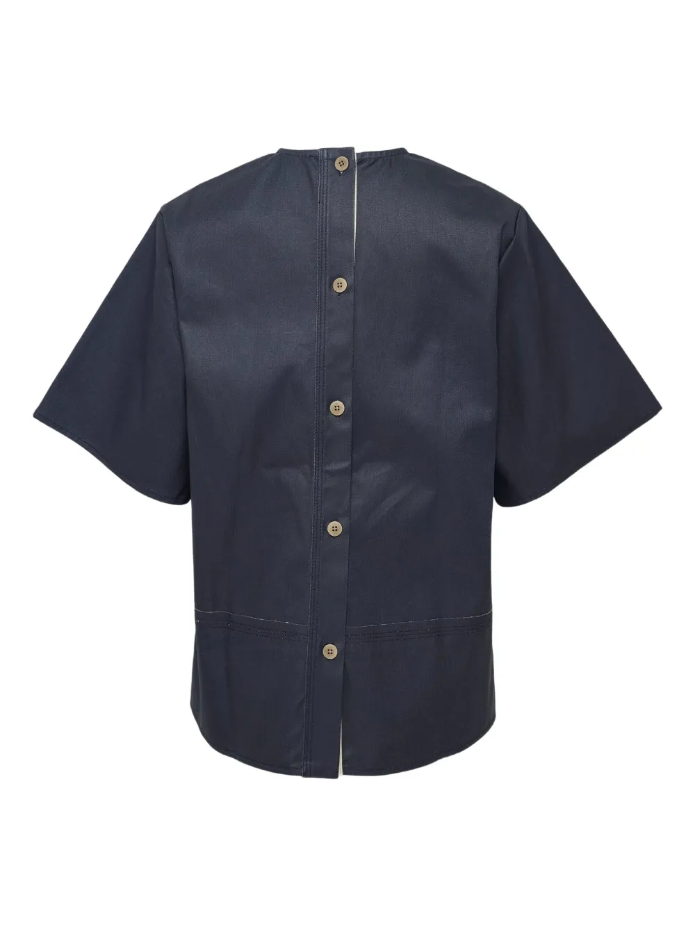 Lee Mathews Henry Chest-pocket Shirt In Blue