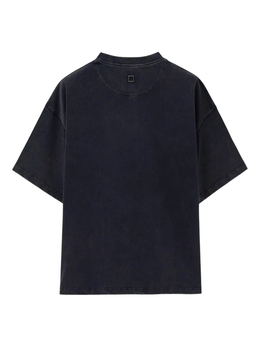 Wooyoungmi square-embroidered T-shirt - Paars