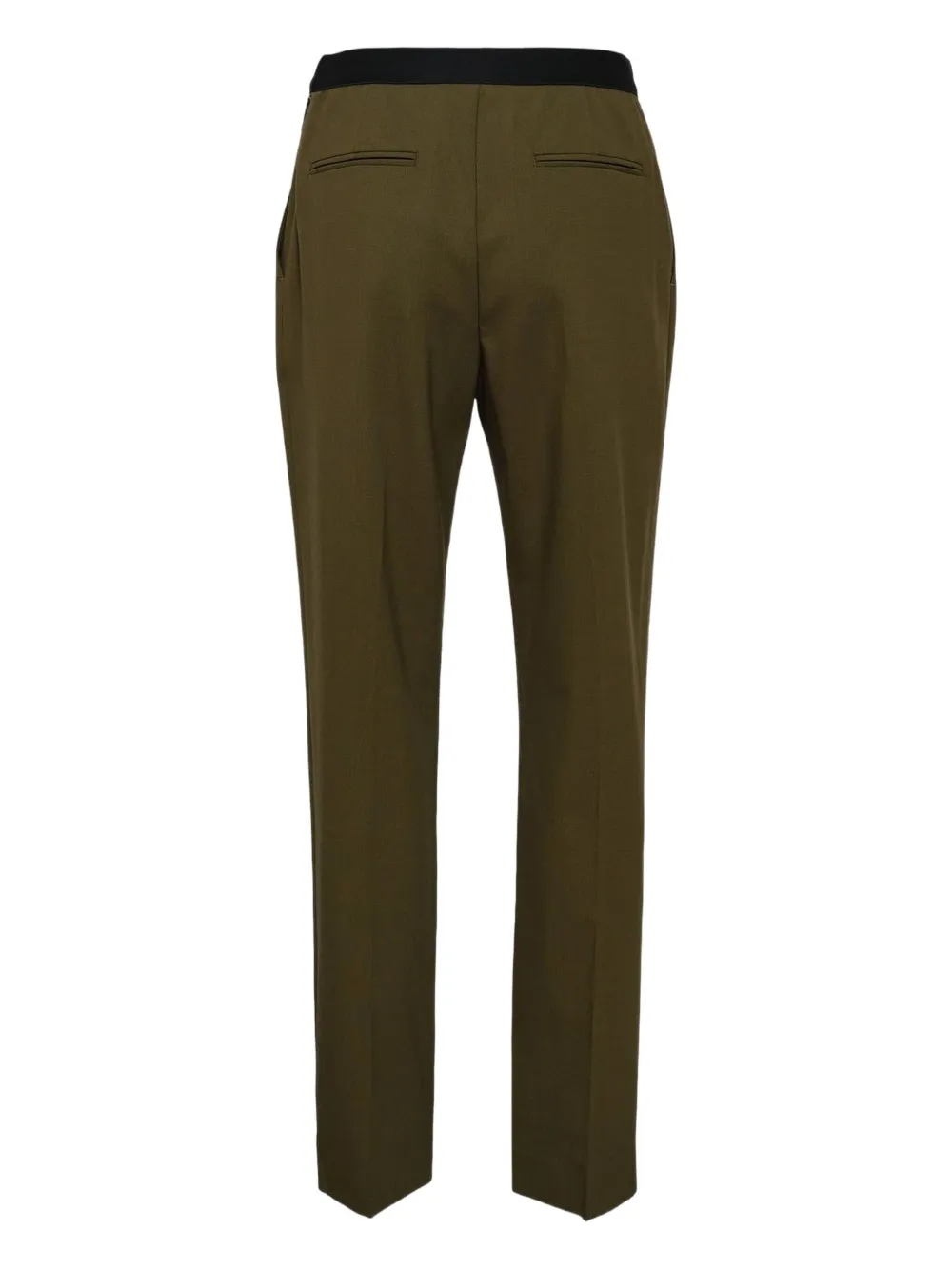 MSGM logo-waistband trousers - Groen