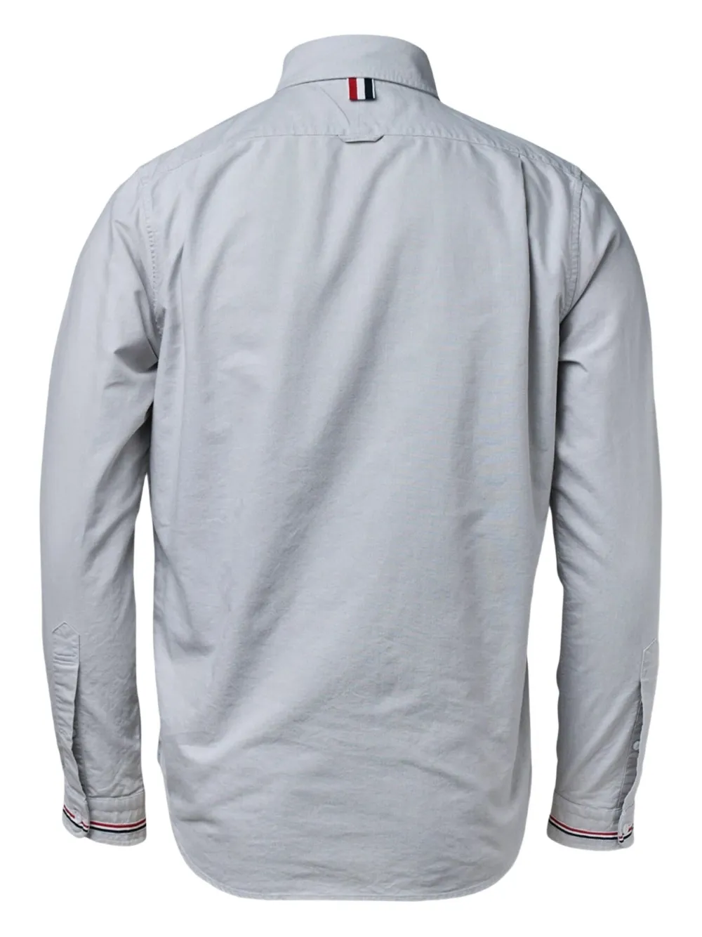 Thom Browne club-collar long-sleeve shirt - Grijs