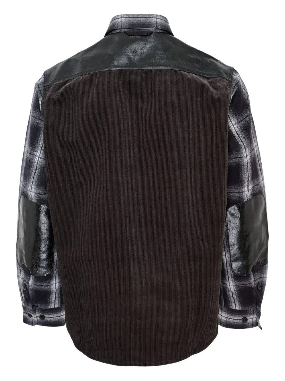 Junya Watanabe checked long-sleeve shirt - Zwart