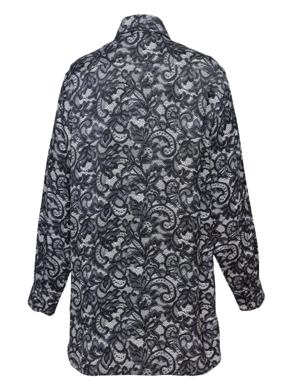 Stella McCartney lace-print shirt - Zwart