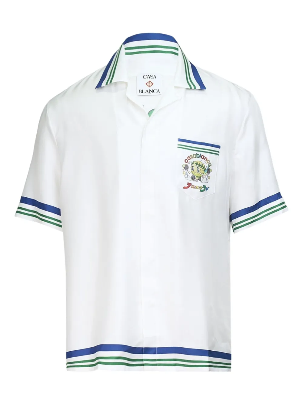 Casablanca chemise à col cubain | blanc | Image 1